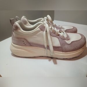 Women's Classic Cream and Purple Bronax Sneakers
